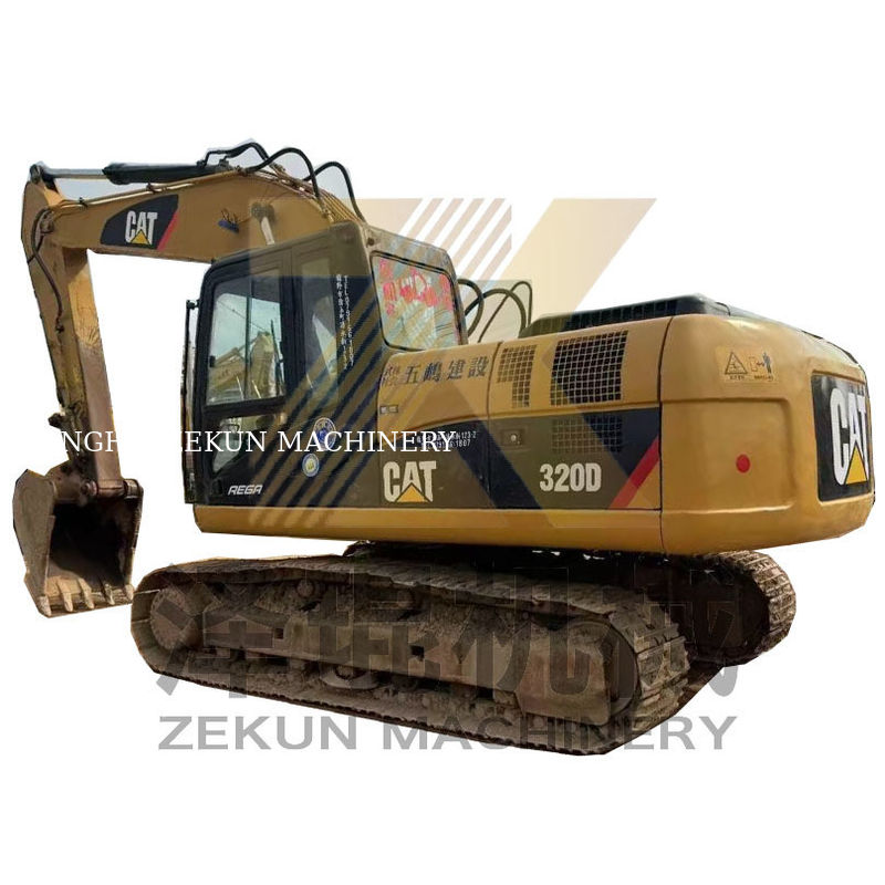 Excavadora Cat 320D usada no Japão com 20000 KG de peso da máquina em boas condições