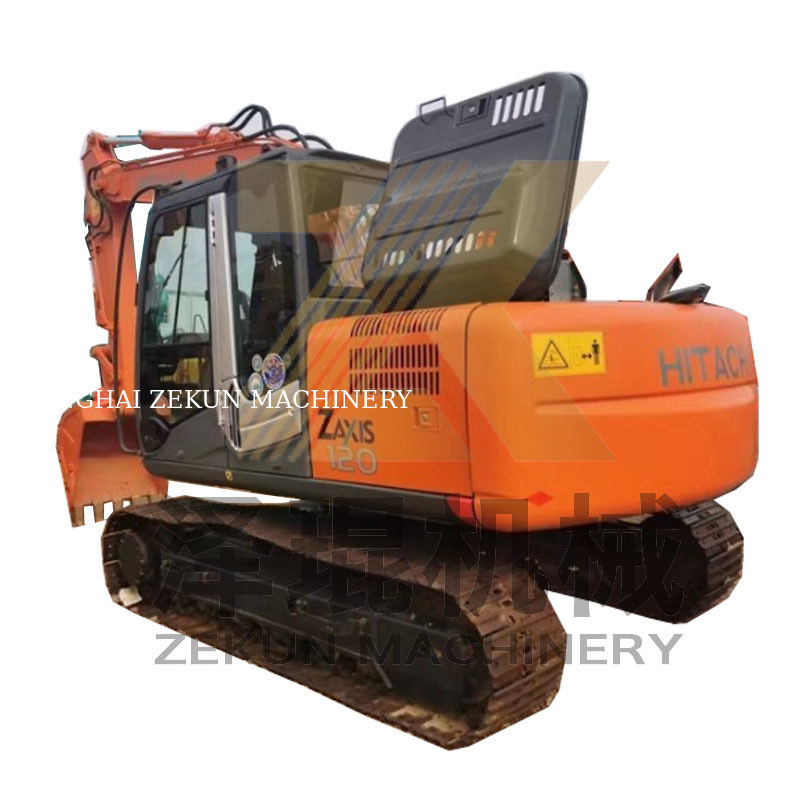 Excavadora usada Hitachi ZX120-3 Crawler com bomba hidráulica original e 93 KW