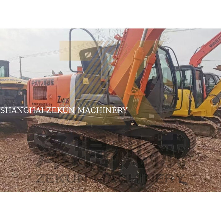 Excavadora usada Hitachi ZX120-3 Crawler com bomba hidráulica original e 93 KW