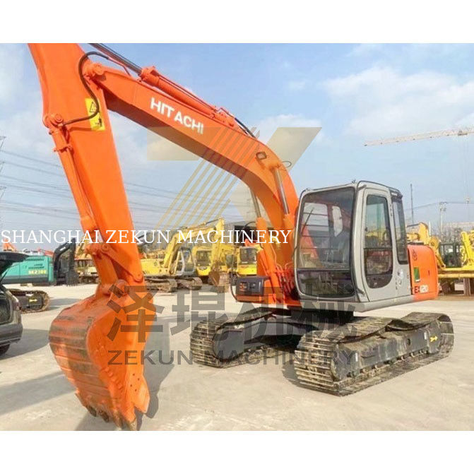 Excavadora de segunda mão Hitachi ZX120-5 ZX120-6 Mini Digger com 7420 horas de trabalho