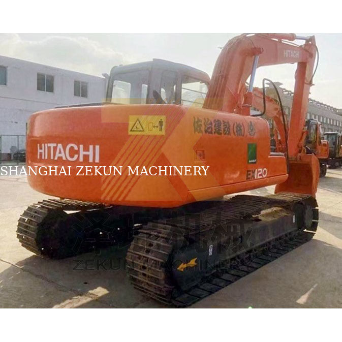 Excavadora de segunda mão Hitachi ZX120-5 ZX120-6 Mini Digger com 7420 horas de trabalho