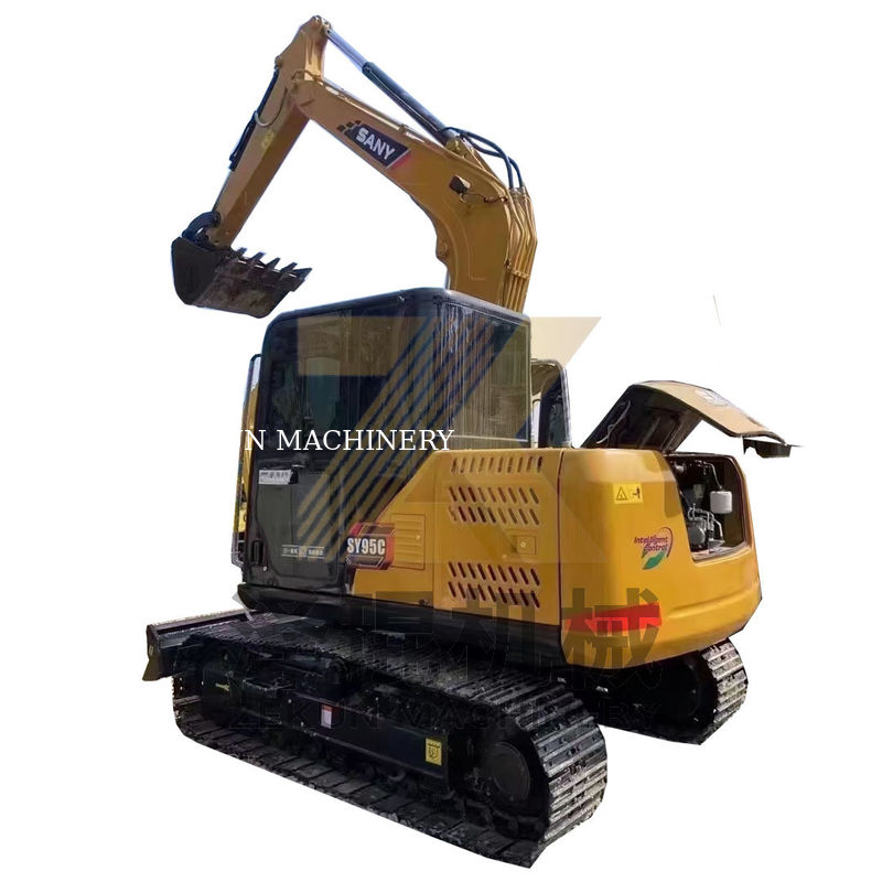 Outras escavadeiras usadas com cilindro hidráulico Sany SY95C Pro com capacidade de balde de 0,39 m3