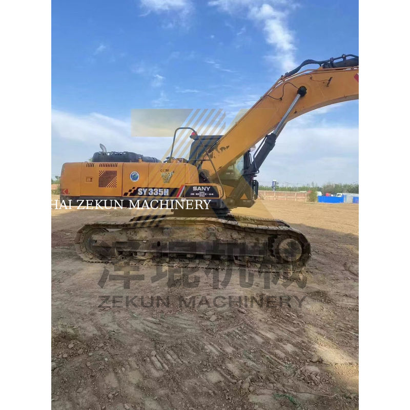 Excavadora Sany SY335 usada fabricada em Shanghai com outro cilindro hidráulico