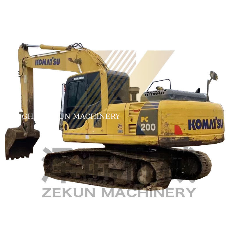 PC200-7 de segunda mão Komatsu PC200-7 Crawler Digger em Xangai PC-200-8M0 2019