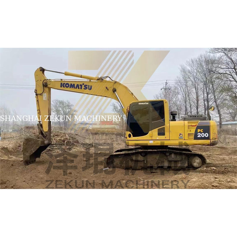 PC200-7 de segunda mão Komatsu PC200-7 Crawler Digger em Xangai PC-200-8M0 2019