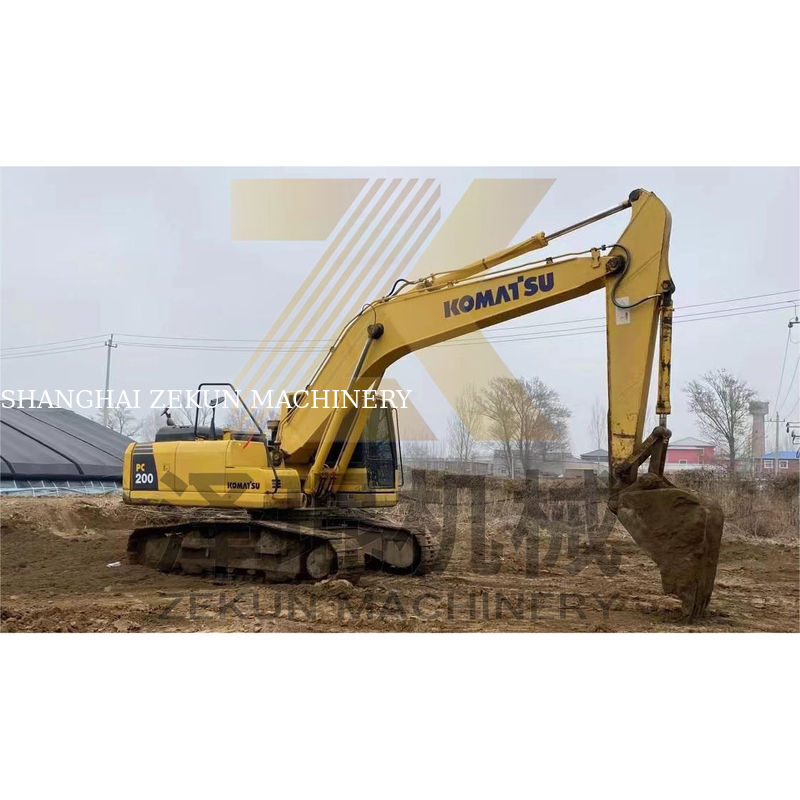 PC200-7 de segunda mão Komatsu PC200-7 Crawler Digger em Xangai PC-200-8M0 2019