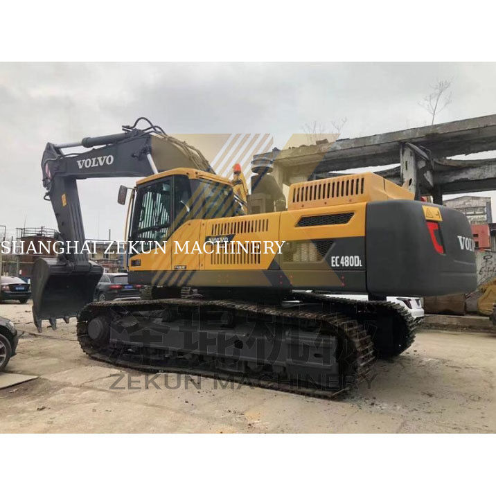 Excavadora Volvo EC480 usada com capacidade de balde de 3,3 m3 e outra válvula hidráulica