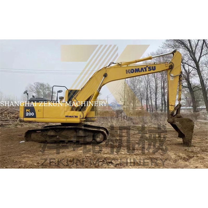 PC200-7 de segunda mão Komatsu PC200-7 Crawler Digger em Xangai PC-200-8M0 2019