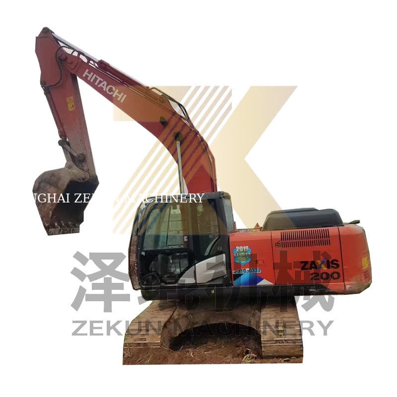 4475 Horas de Trabalho Utilizadas Hitachi ZX200 ZX200-3 ZX200-6 Excavadora Crawler para Construção