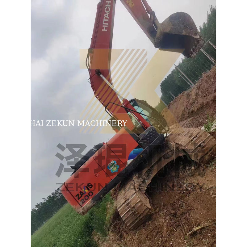 4475 Horas de Trabalho Utilizadas Hitachi ZX200 ZX200-3 ZX200-6 Excavadora Crawler para Construção