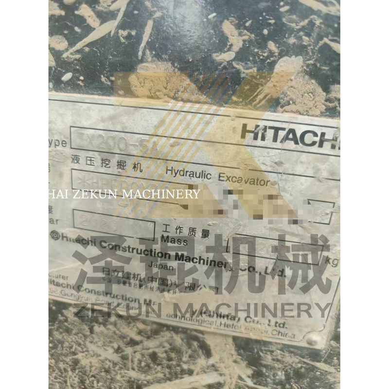 4475 Horas de Trabalho Utilizadas Hitachi ZX200 ZX200-3 ZX200-6 Excavadora Crawler para Construção