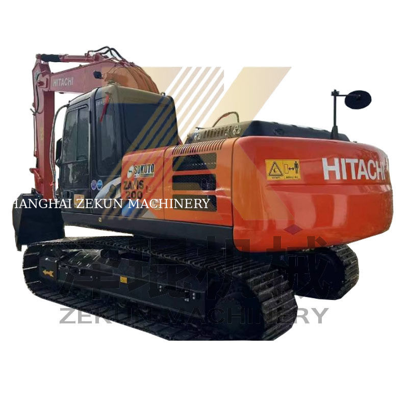 20 toneladas Usado Hitachi ZX200-3G Crawler Excavator com outra válvula hidráulica no Japão