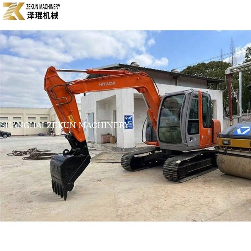 Excavadora usada Hitachi ZX70 com bomba hidráulica original e 2001-4000 horas de trabalho