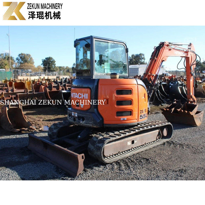 Excavadora movel do tipo Crawler-Type Hitachi ZX55-5A com capacidade de balde de 0,19m3