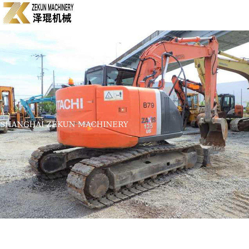 Excavadora original japonesa Hitachi ZX135US com bomba hidráulica original e rastreador