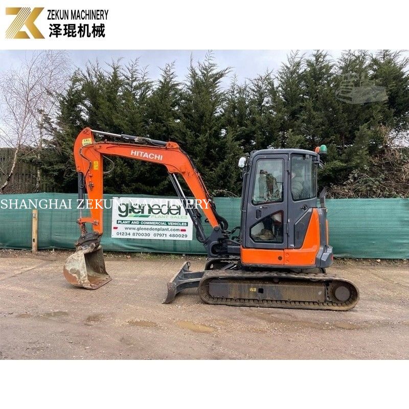 Usado Hitachi ZX55U Mini Excavator Japão Original