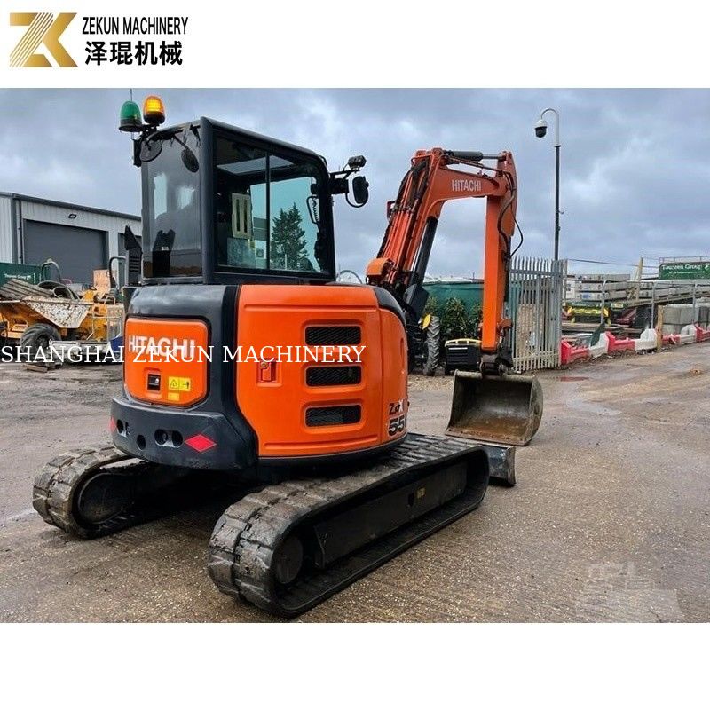 Usado Hitachi ZX55U Mini Excavator Japão Original