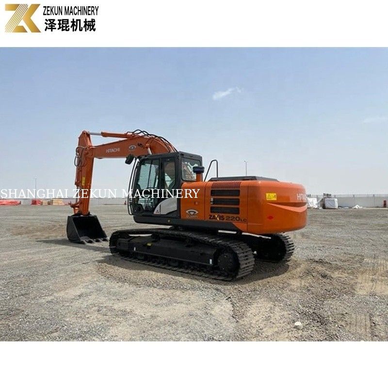 Excavadora de tamanho médio ZX220LC com para construção de escavação 22 toneladas Usado Hitachi 220