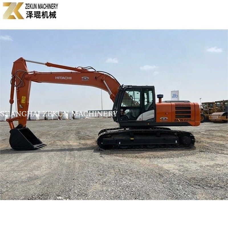 Excavadora de tamanho médio ZX220LC com para construção de escavação 22 toneladas Usado Hitachi 220