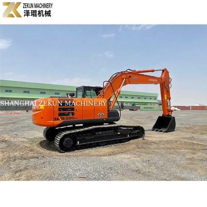 Excavadora de tamanho médio ZX220LC com para construção de escavação 22 toneladas Usado Hitachi 220