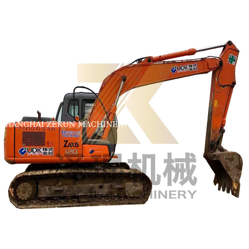 4001-6000 Horas de Trabalho Hitachi ZX120-6 mini escavadeira de segunda mão com motor ISUZU