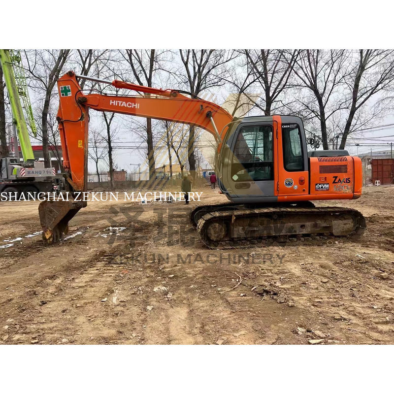4001-6000 Horas de Trabalho Hitachi ZX120-6 mini escavadeira de segunda mão com motor ISUZU