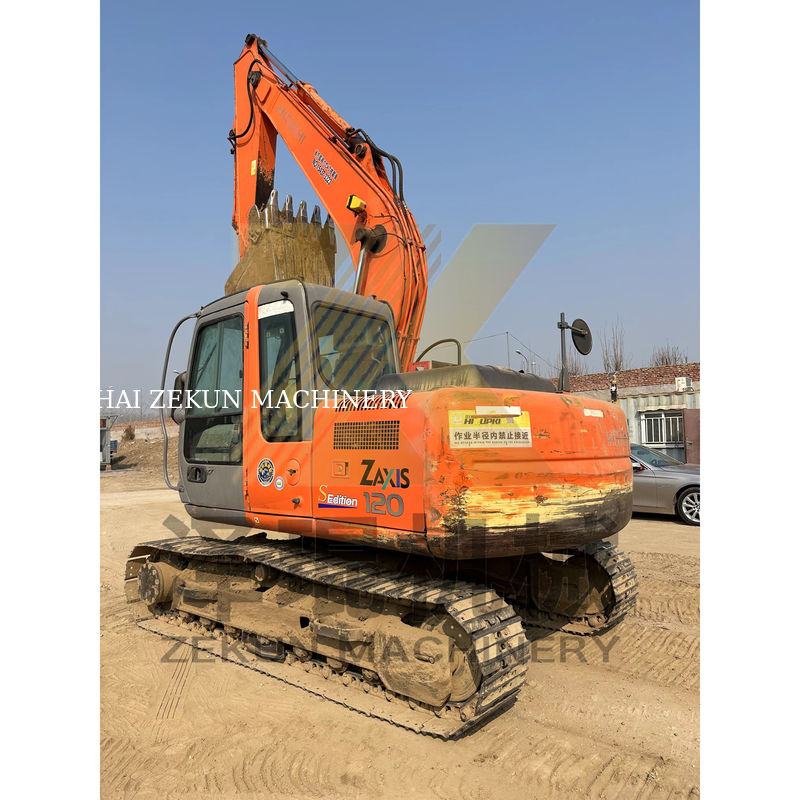 Mini escavadeira usada Hitachi ZX120-6 em 12 toneladas Peso operacional 4001-6000 horas de trabalho
