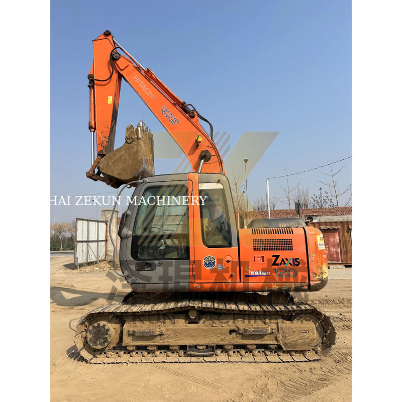 Mini escavadeira usada Hitachi ZX120-6 em 12 toneladas Peso operacional 4001-6000 horas de trabalho