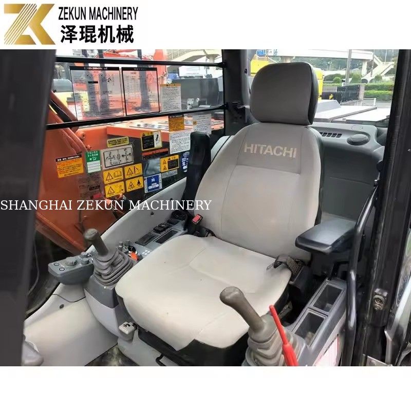 Excavadora Hitachi ZX120-6 com bomba hidráulica original e peso operacional de 12 toneladas