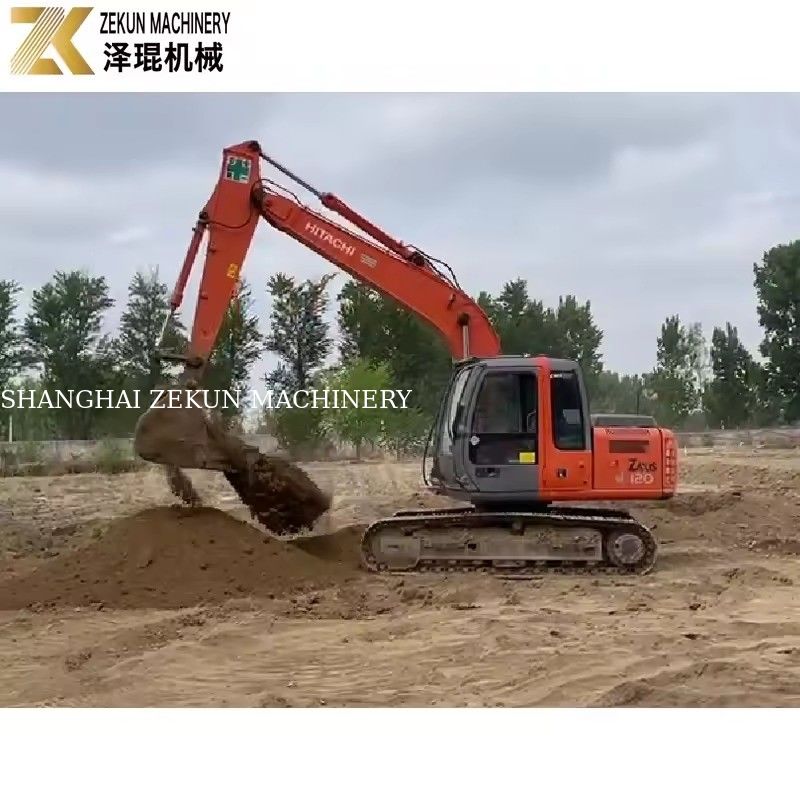 2012 Hitachi 120-2 Excavadora Peças originais e pista de borracha para escavação