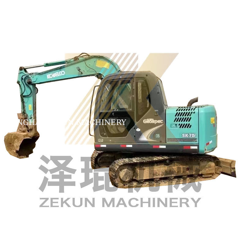 4001-6000 Horas de Trabalho Excavadora Kobelco SK75-8 SR usada para leilões em Xangai
