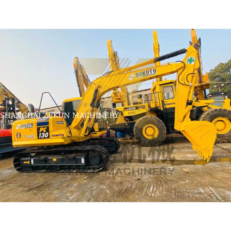 Excavadora de segunda mão de 13 toneladas Komatsu PC130-7 Excavadora em Xangai válvula hidráulica Outros