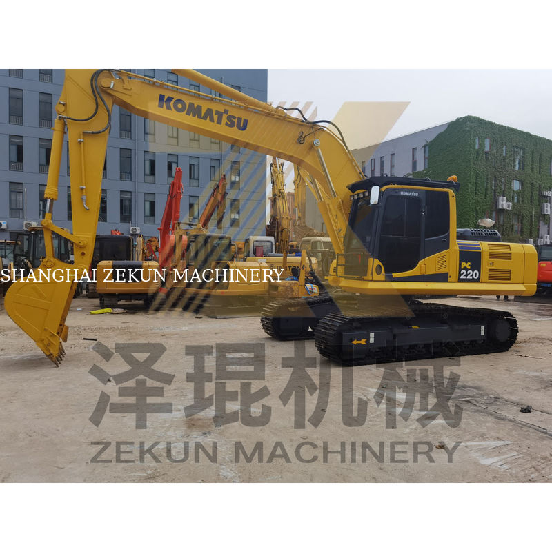 Excavadora usada de 22 toneladas Komatsu 220 PC220 com capacidade de balde de 1M3 e 1050 horas de trabalho