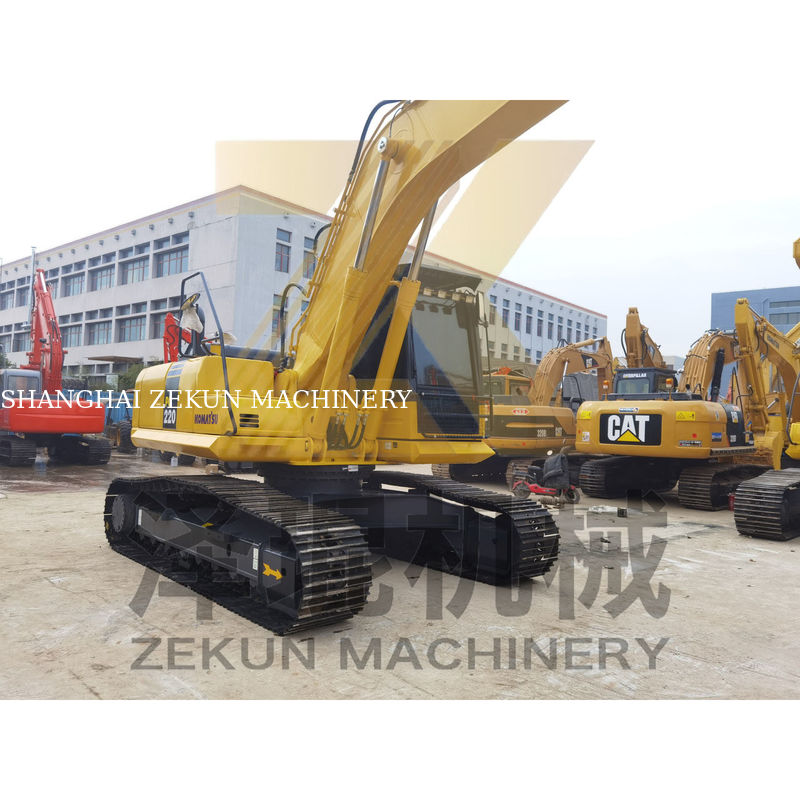 Excavadora usada de 22 toneladas Komatsu 220 PC220 com capacidade de balde de 1M3 e 1050 horas de trabalho