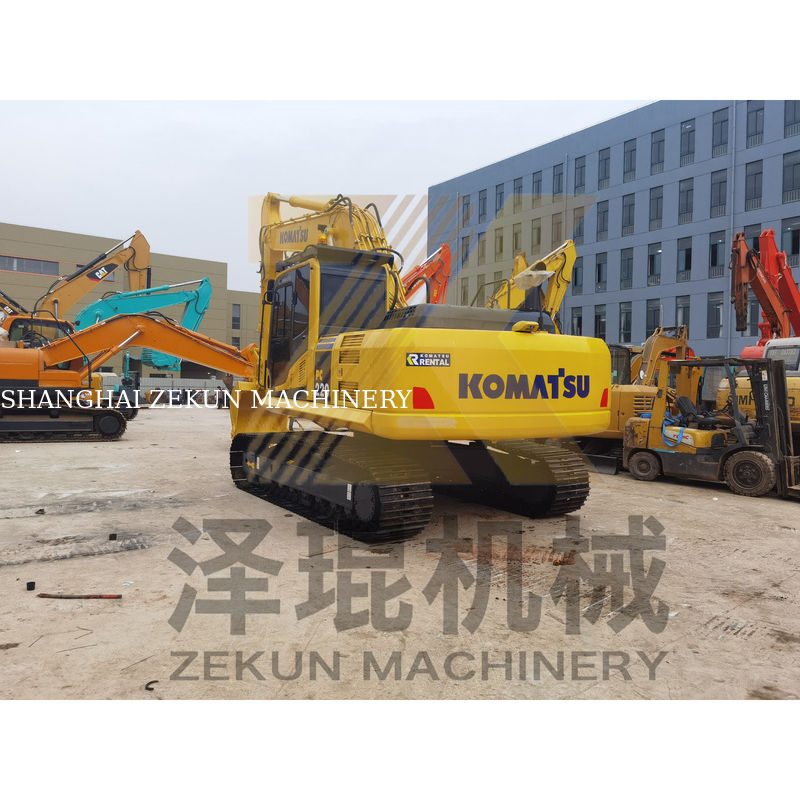 Excavadora usada de 22 toneladas Komatsu 220 PC220 com capacidade de balde de 1M3 e 1050 horas de trabalho