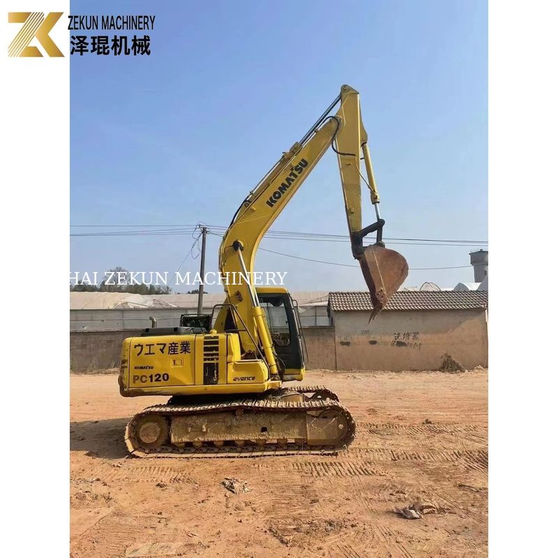 Excavadora com motor diesel Komatsu de 12 toneladas PC120 adequada para trabalhos pesados de escavação