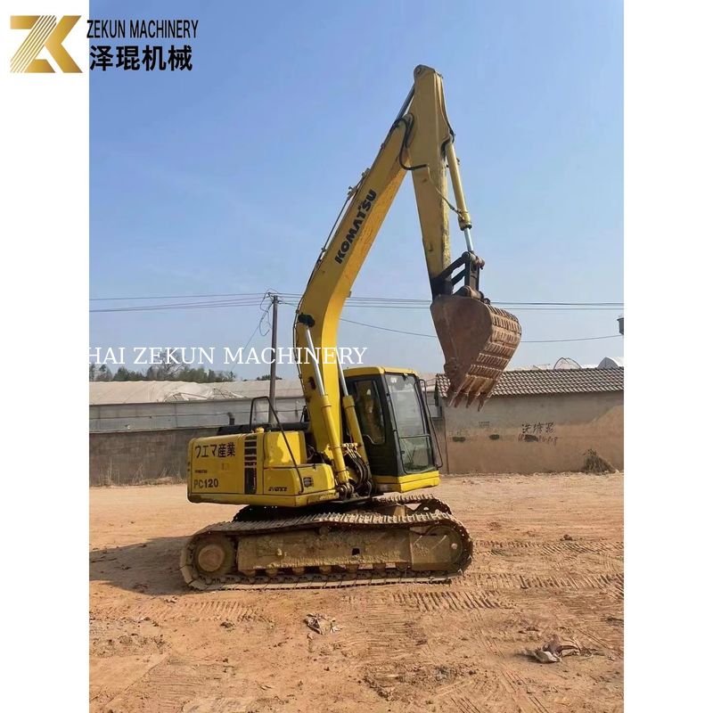 Excavadora com motor diesel Komatsu de 12 toneladas PC120 adequada para trabalhos pesados de escavação