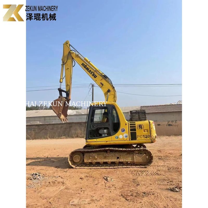 Excavadora com motor diesel Komatsu de 12 toneladas PC120 adequada para trabalhos pesados de escavação