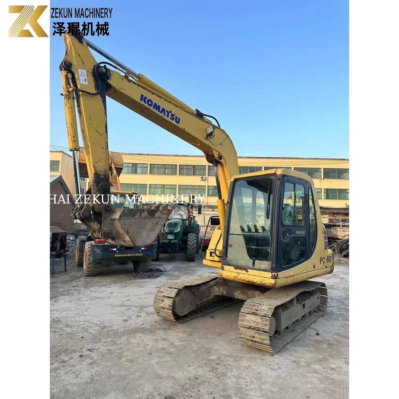 Usado Japão Komatsu PC60-7 Excavadora 6Ton Cor Original KOMATSU Motor