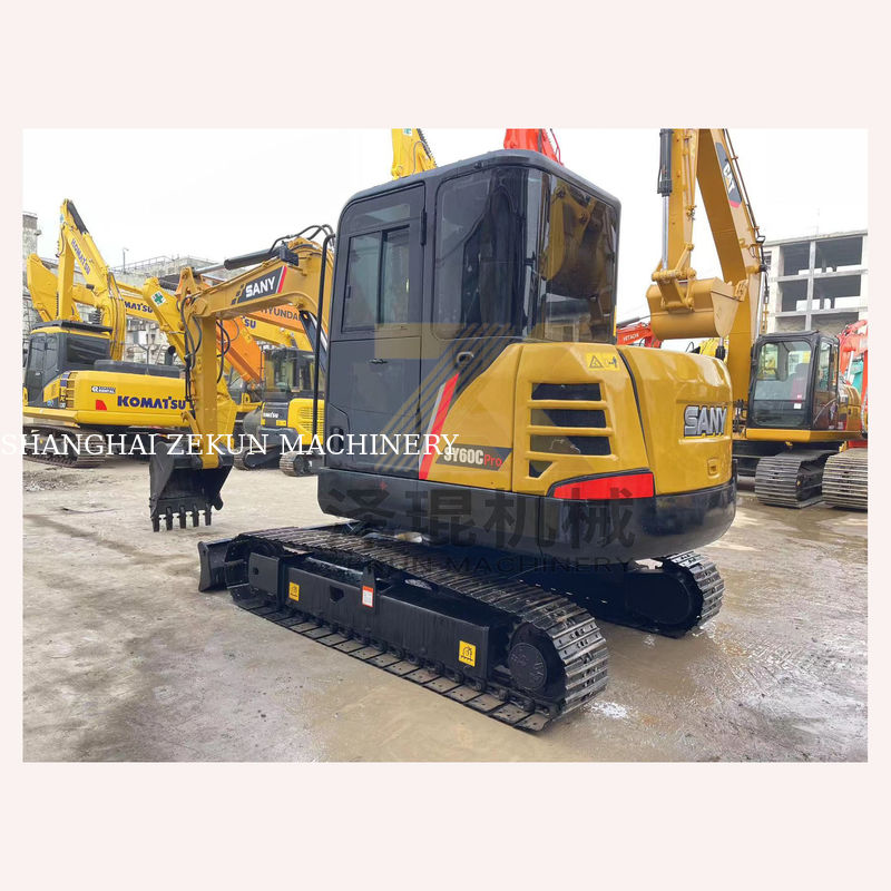 Sany SY60C Pro Crawler Excavadora hidráulica com motor Sany e 0-2000 horas de trabalho