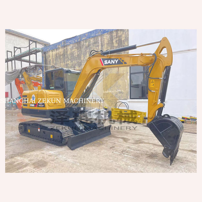 Sany SY60C Pro Excavator 60C usado com excelente desempenho e 0-2000 horas de trabalho