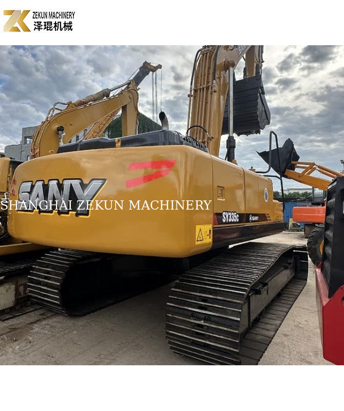 Sany 335 Excavadora com e em boas condições Horas de trabalho 1690 Capacidade de balde 1,5 m3