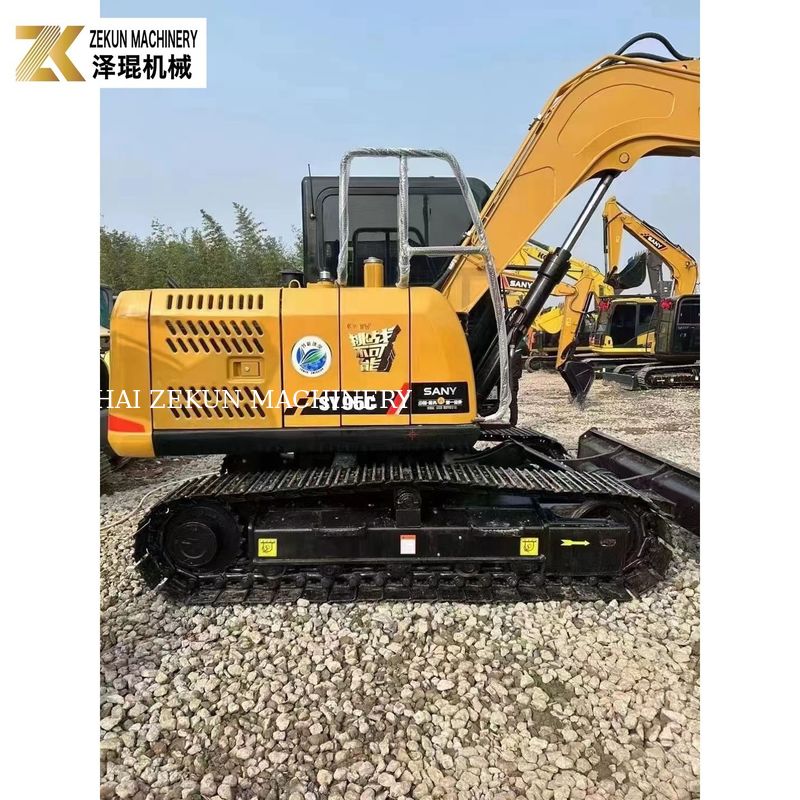 Motor importado Sany SY95C PRO Excavator 9 toneladas Perfeito para projetos de construção