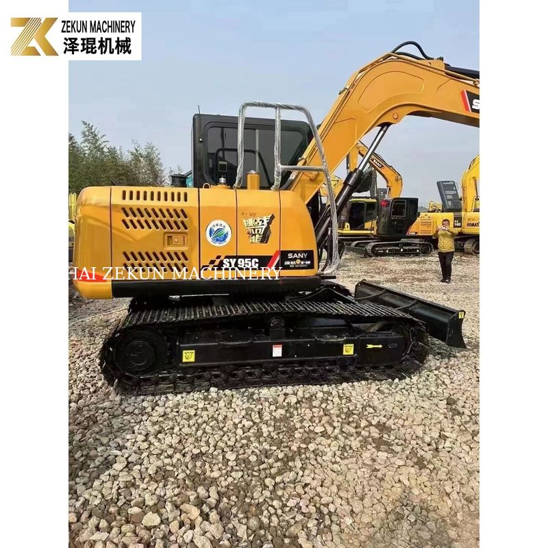 Motor importado Sany SY95C PRO Excavator 9 toneladas Perfeito para projetos de construção