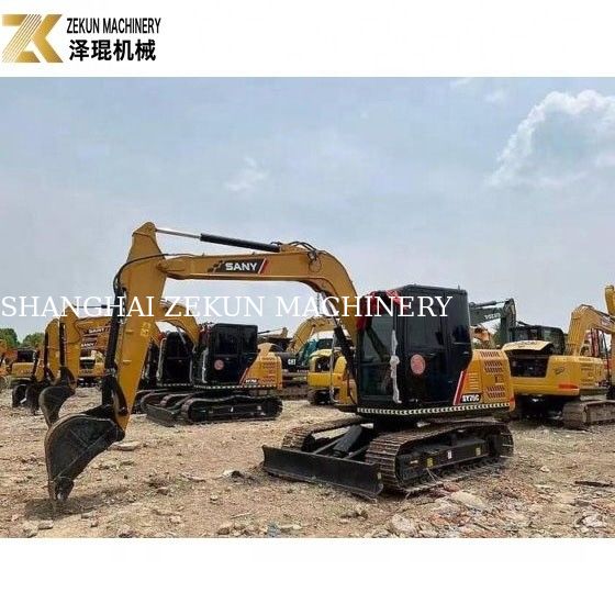Excavadora Sany SY75 usada com capacidade de balde de 0,28m3 e 2001-4000 horas de trabalho