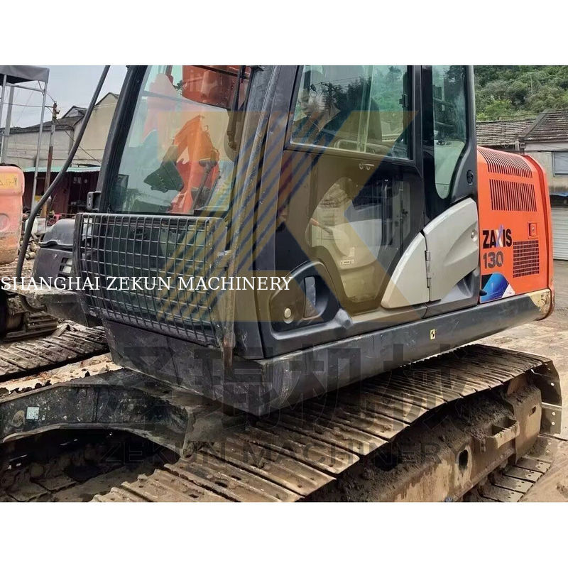Japão Venda Direta Excavadora ZX130-5A Usada com Poucas Horas e Capacidade de Balde de 0,52 m3