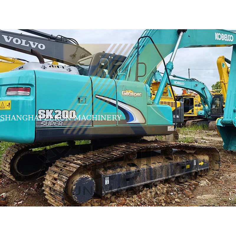 Excavadora Kobelco SK200-8 de 20 toneladas utilizada no Japão com peso operacional de 20000 kg