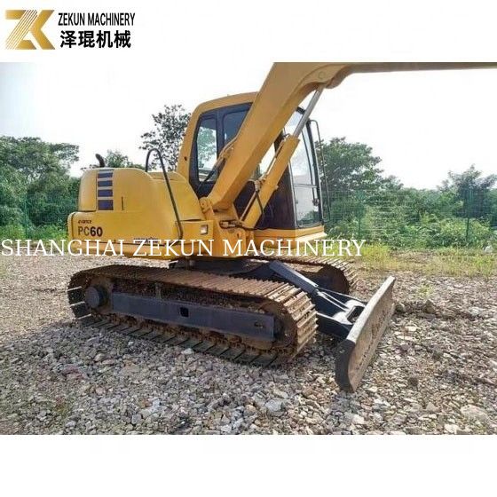 Excavadora usada Komatsu PC60-7 Original do Japão 2 toneladas Peso operacional Mini Excavadora de segunda mão