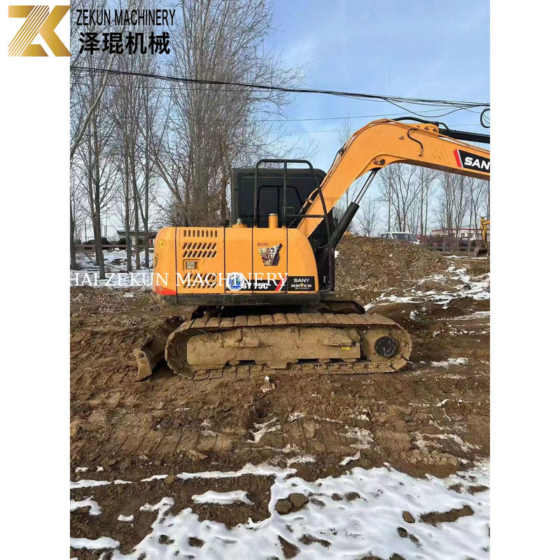 Excavadoras usadas SANY 75C com e horas de trabalho 2001-4000 Apenas 7500 KG peso da máquina