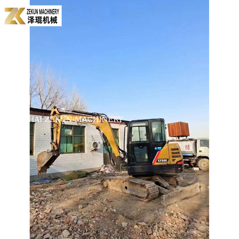 60.7KW Usado Sany 90C Pro Excavator, 2001-4000 horas em boas condições